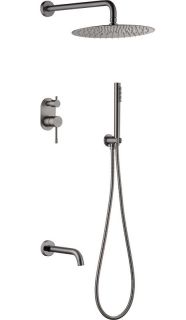 Душевая система Boheme Uno 464-2-GM антрацит